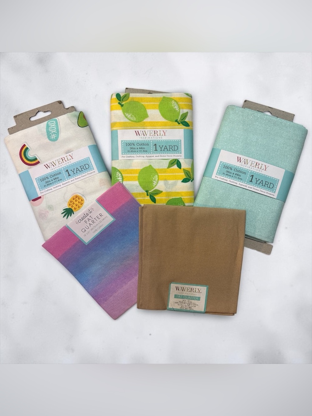 NWT Waverly Cotton & Create It Fabric Bundle - Assorted Colors